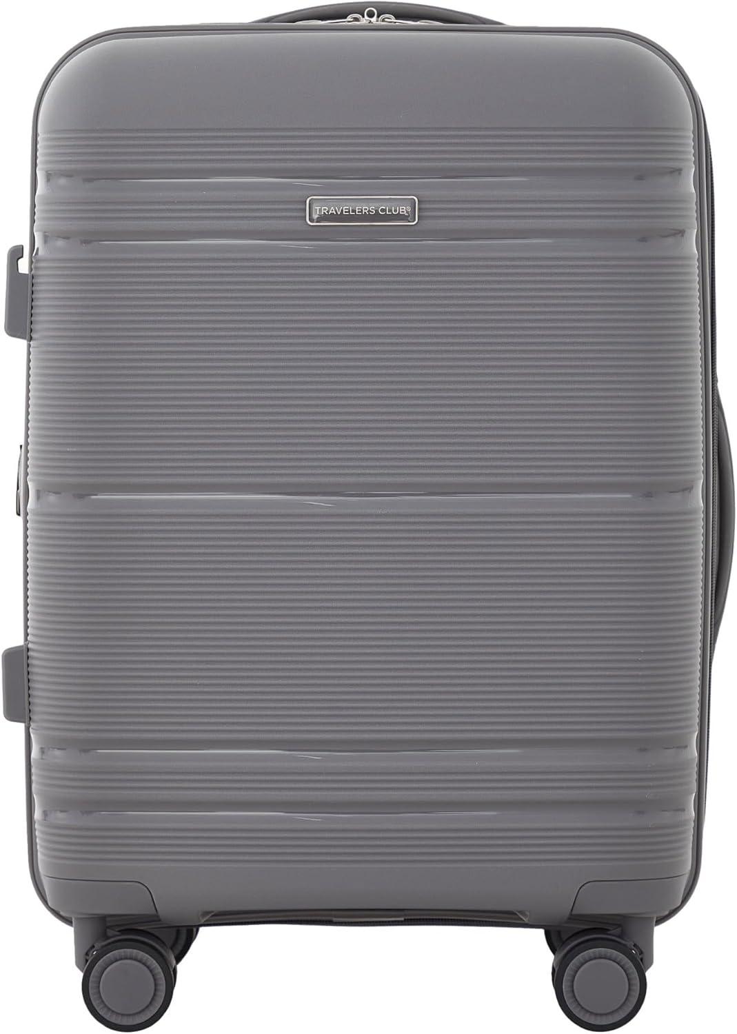 imageTravelers Club Astralnaut Hardside Expandable Spinner Luggage Mint 20quot CarryOnQuiet Shade