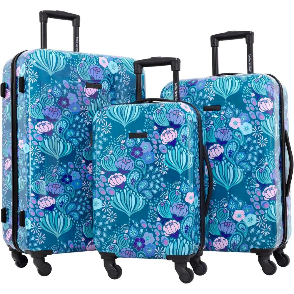 imageBella Caronia 3 Piece or 20quot CarryOn Voguish Luggage Set Desert Pattern 20quot CarryOnDesert Pattern
