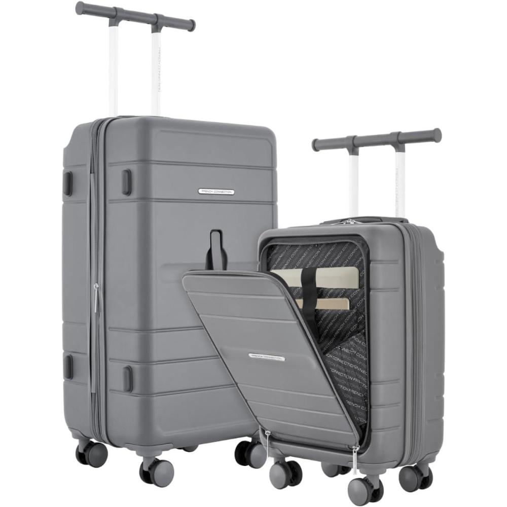 imageFrench Connection 2 Piece Trunk Luggage Set SageQuiet Shade
