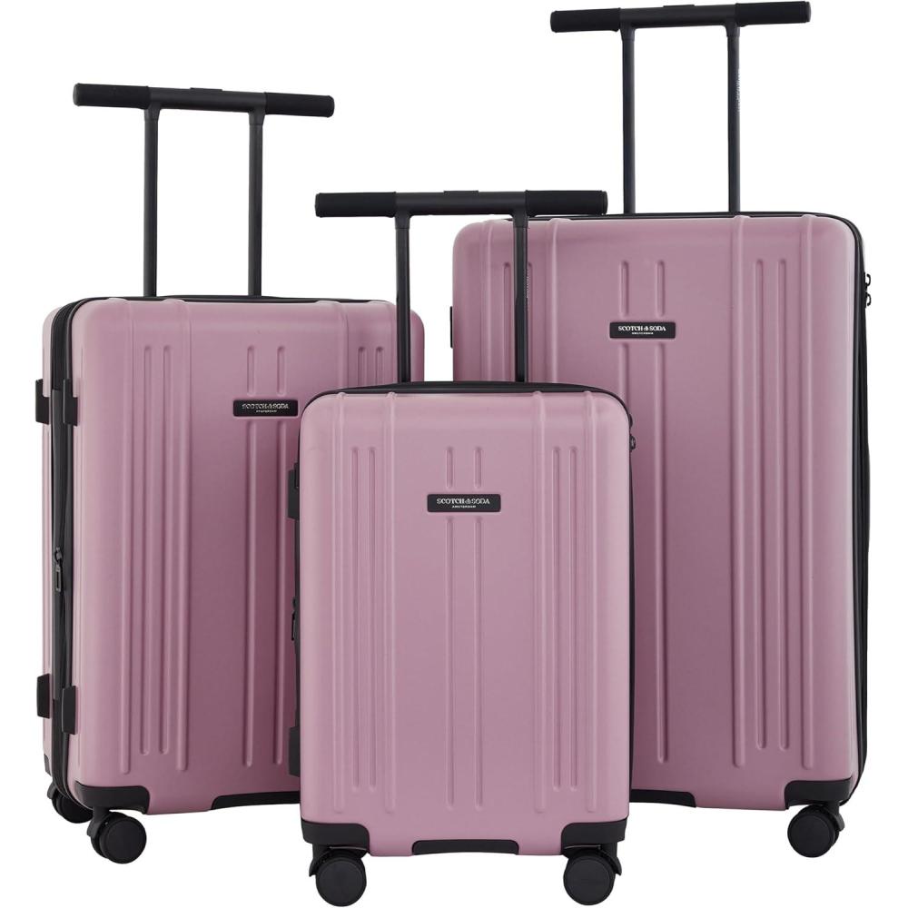 imageSCOTCH ampamp SODA Eindhoven WingOn Expandable Luggage Mystic Blue 3 Piece SetCadillac Pink