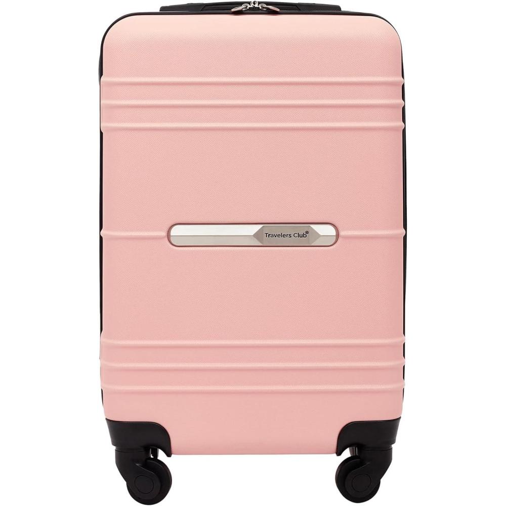 imageTravelers Club 20quot Richmond Spinner CarryOn Luggage Bone Inch TC7920900Rose Gold
