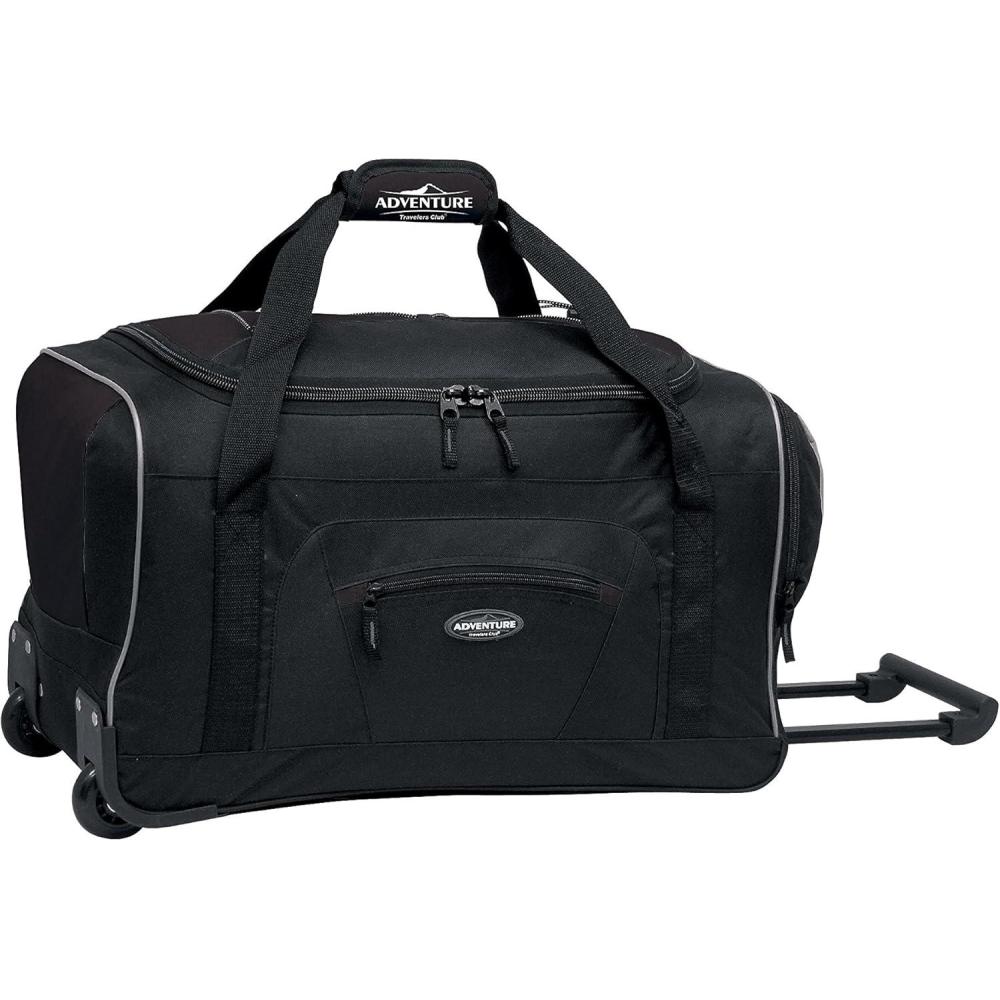 imageTravelers Club Adventure Rolling Travel Duffel BagBlack