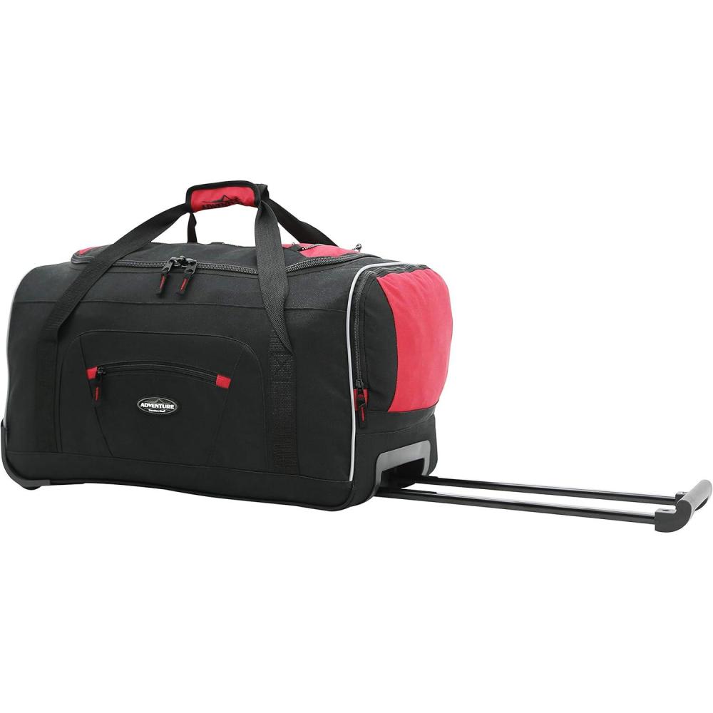 imageTravelers Club Adventure Rolling Travel Duffel BagRed