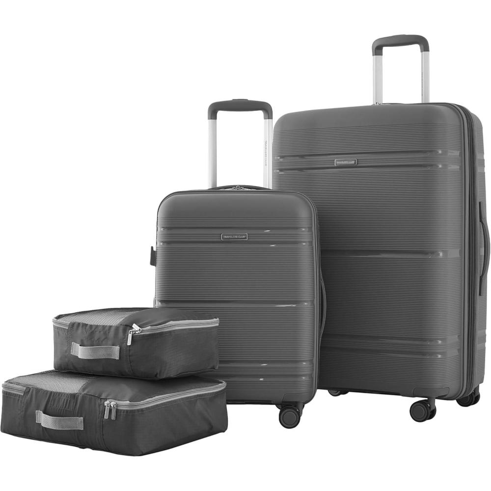 imageTravelers Club Astralnaut Hardside Expandable Spinner Luggage Mint 20quot CarryOnQuiet Shade