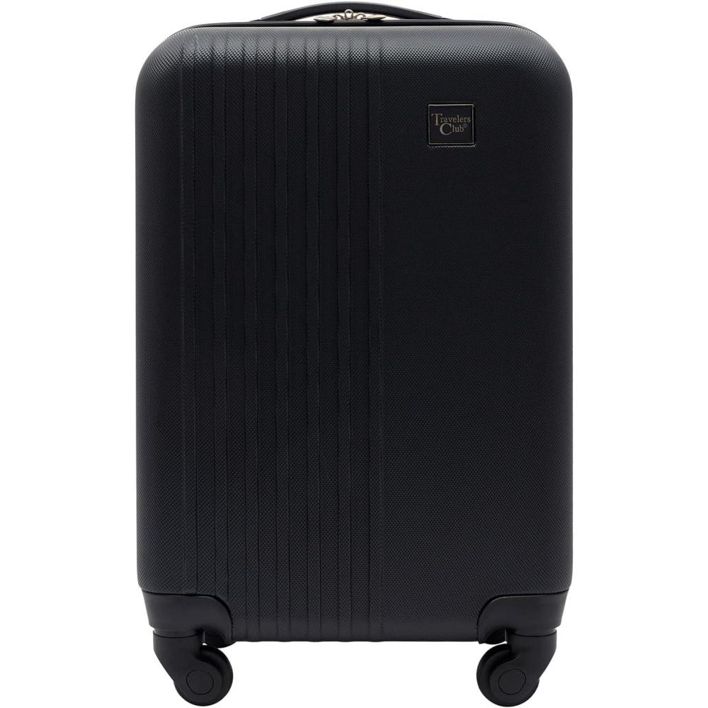 imageTravelers Club Cosmo Luggage Silver20 20InchBlack