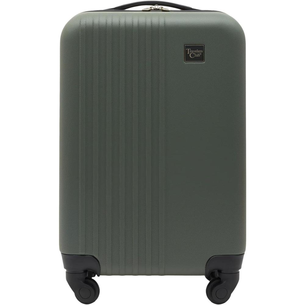 imageTravelers Club Cosmo Luggage Silver20 20InchFern Green