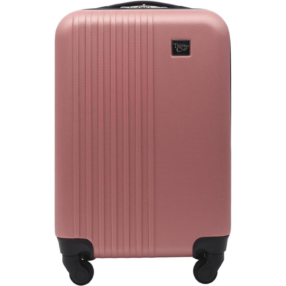 imageTravelers Club Cosmo Luggage Silver20 20InchRose Gold
