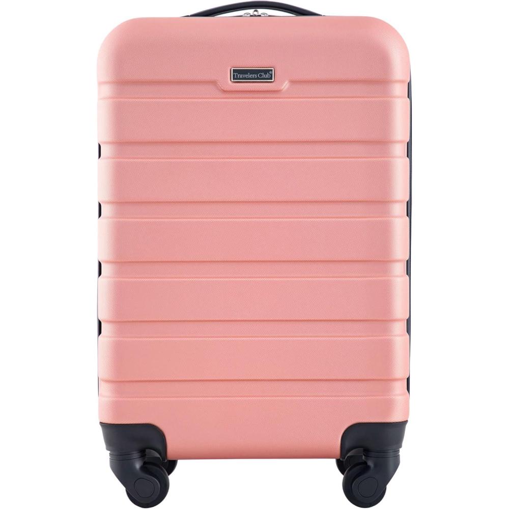 imageTravelers Club Harper Luggage Hydro 20Inch CarryOnRose Gold