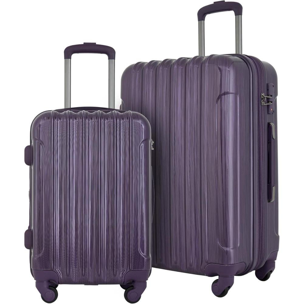 imageTravelers Club Seraphina Luggage Set 3 Piece SetPurple