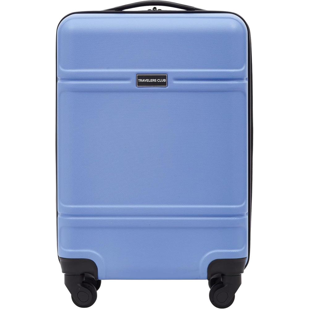 imageTravelers Club Skyline 20quot CarryOn Spinner Luggage Skyline BlueSkyline Blue