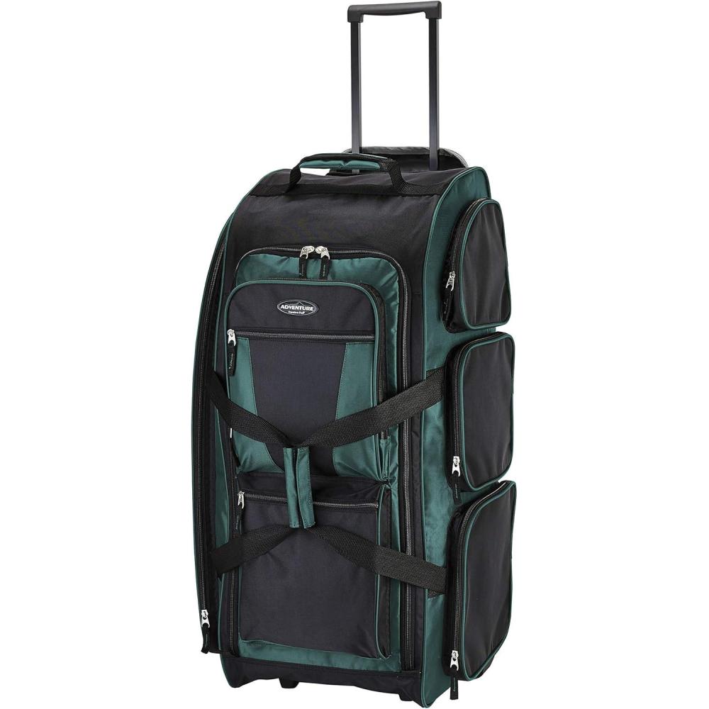imageTravelers Club Xpedition 30 Inch MultiPocket Upright Rolling Duffel BagTeal