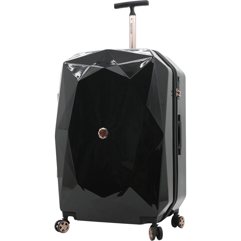 imagekensie Womens Gemstone Luggage Set Black 2 Piece Set 28quot20quotBlack