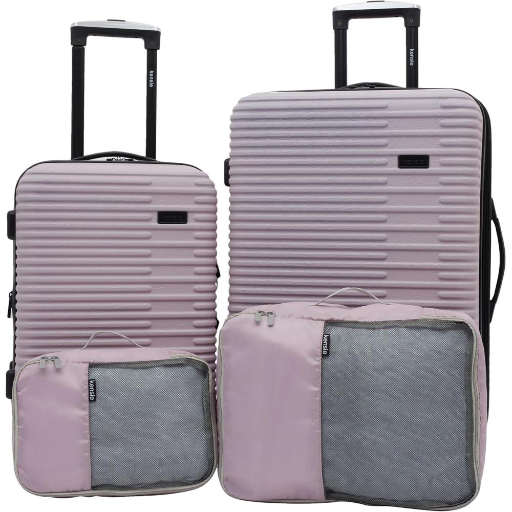 imagekensie Womens Hillsboro Luggage ampamp Travel Bags Set Green Granite 20quot CarryOnBurnished Lilac