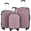 imageTravelers Club Chicago Plus Hardside Luggage Mauve 20quot CarryOnMauve