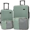 imagekensie Womens Hillsboro Luggage ampamp Travel Bags Set Green Granite 20quot CarryOnGreen Granite