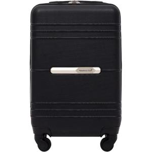 Travelers Club 20″ Richmond Spinner Carry-On Luggage, Bone, Inch (TC-7920-900)(Black)
