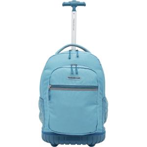 Travelers Club 20″ Rolling Backpack with Laptop Compartment, Camo(Aqua)