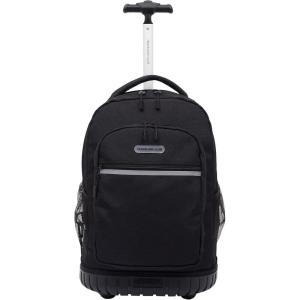 Travelers Club 20″ Rolling Backpack with Laptop Compartment, Camo(Black)