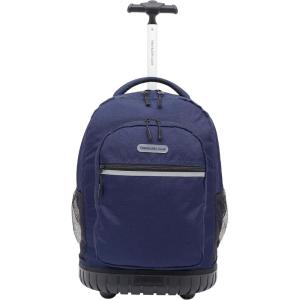 Travelers Club 20″ Rolling Backpack with Laptop Compartment, Camo(Midnight Blue)