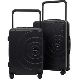 Travelers Club 2PC or 20″ Odyssey Luggage Set, Blush, 20″ Carry-On(Black)