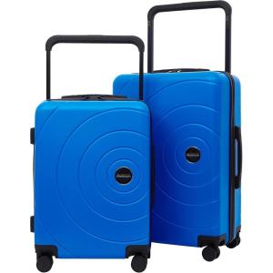 Travelers Club 2PC or 20″ Odyssey Luggage Set, Blush, 20″ Carry-On(Blue)