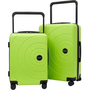 Travelers Club 2PC or 20″ Odyssey Luggage Set, Blush, 20″ Carry-On(Lime Green)