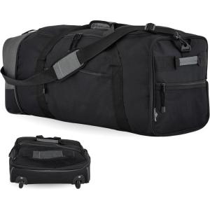 Travelers Club 32″ Midgard Expandable Rolling Travel Bag(Black)