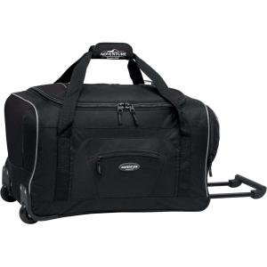 Travelers Club Adventure Rolling Travel Duffel Bag(Black)