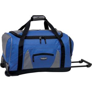 Travelers Club Adventure Rolling Travel Duffel Bag(Blue)