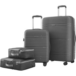 Travelers Club Astralnaut Hardside Expandable Spinner Luggage, Mint, 20″ Carry-On(Quiet Shade)