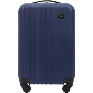 Travelers Club Cosmo Luggage, Silver-20, 20-Inch(Navy Blue)