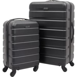 Travelers Club Harper Luggage, Hydro, 20-Inch Carry-On(Black)