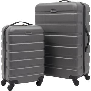 Travelers Club Harper Luggage, Hydro, 20-Inch Carry-On(Charcoal)