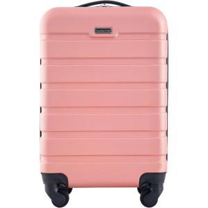 Travelers Club Harper Luggage, Hydro, 20-Inch Carry-On(Rose Gold)