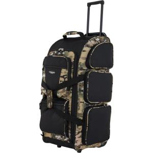 Travelers Club Xpedition 30 Inch Multi-Pocket Upright Rolling Duffel Bag(Camo)