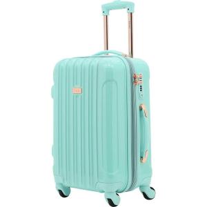 kensie 20″ “Alma” Carry-On TSA-Lock Spinner Luggage, Black(Opal)