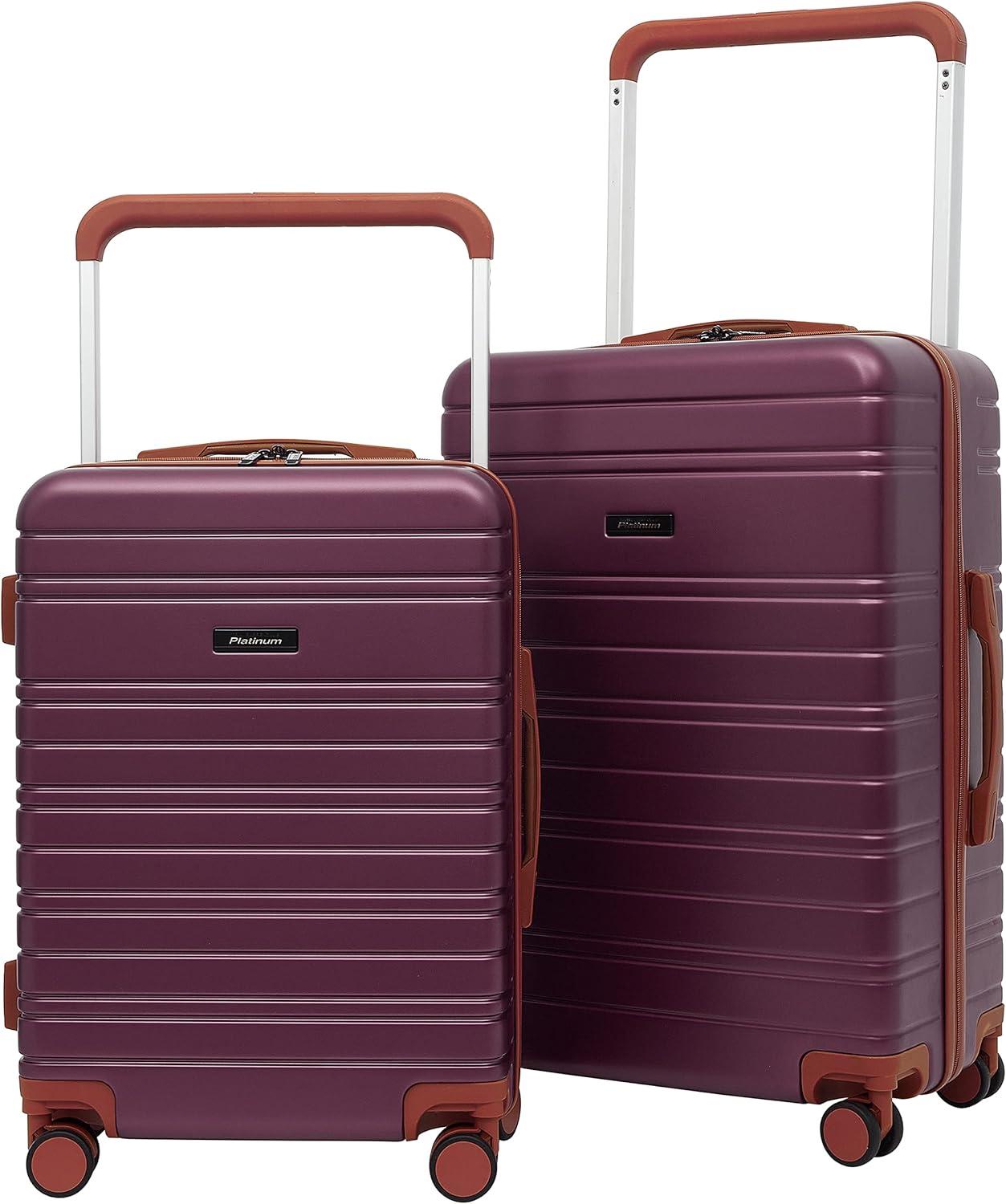 imageTravelers Club 2PC or 20quot Navigate Luggage Set Burgundy 2PC SetBurgundy