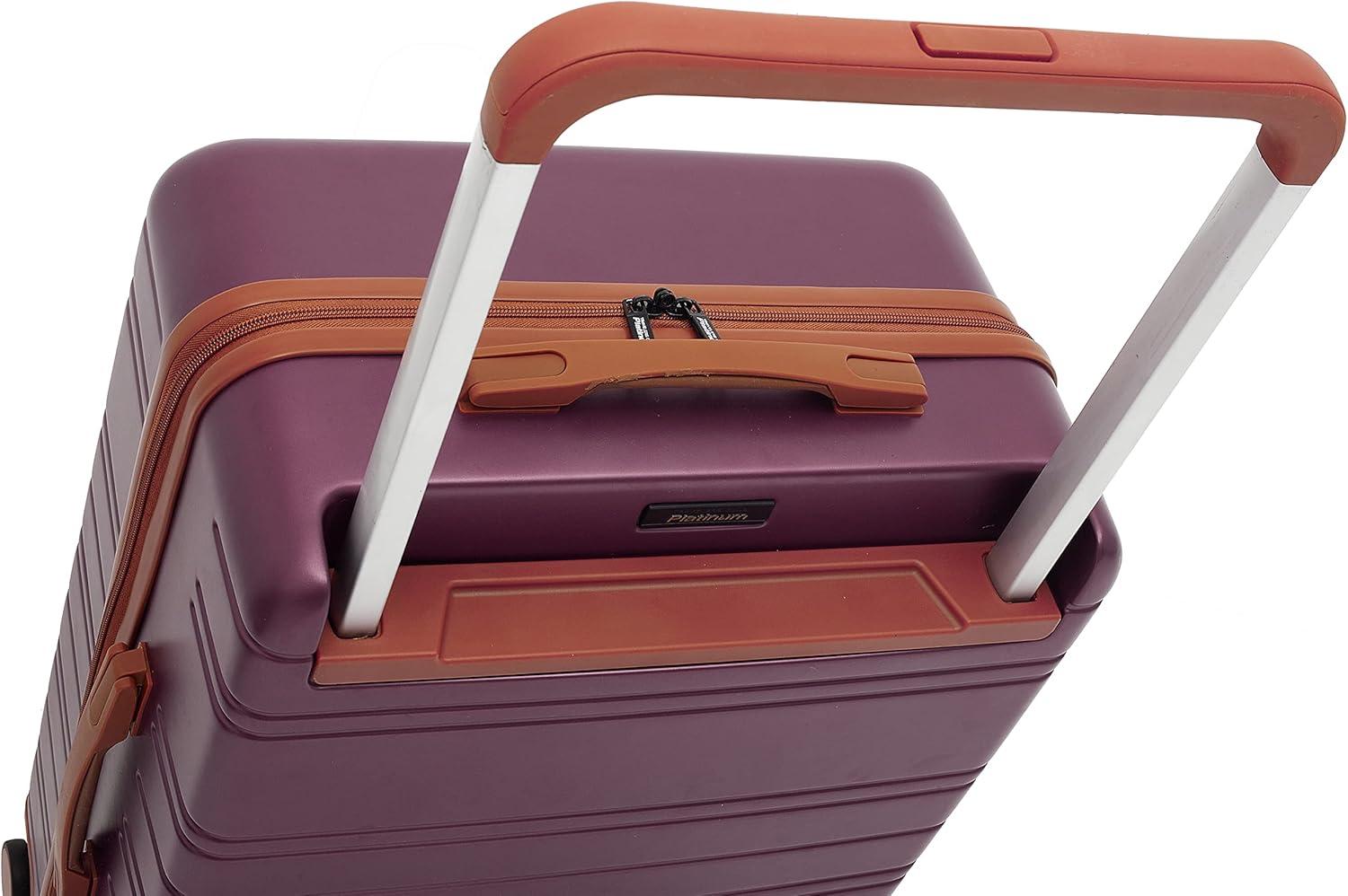 imageTravelers Club 2PC or 20quot Navigate Luggage Set Burgundy 2PC SetBurgundy