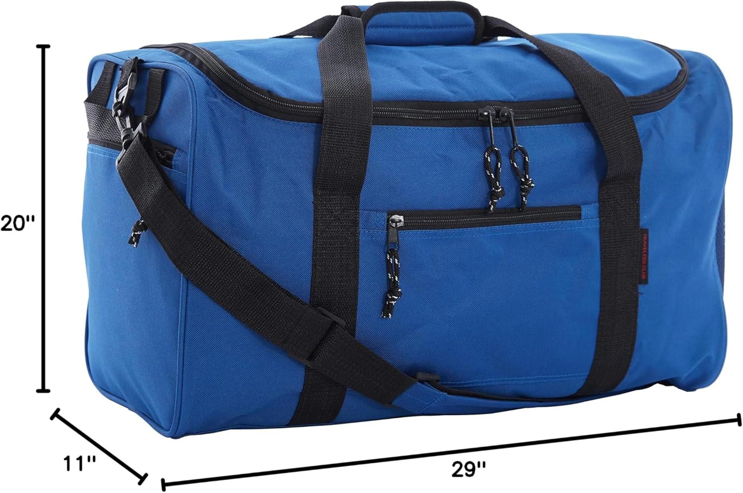 imageTravelers Club 6 Piece Orion Luggage and Travel Accessories Set BlackBlue