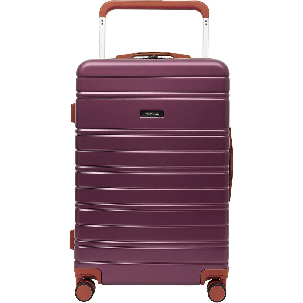 imageTravelers Club 2PC or 20quot Navigate Luggage Set Burgundy 2PC SetBurgundy