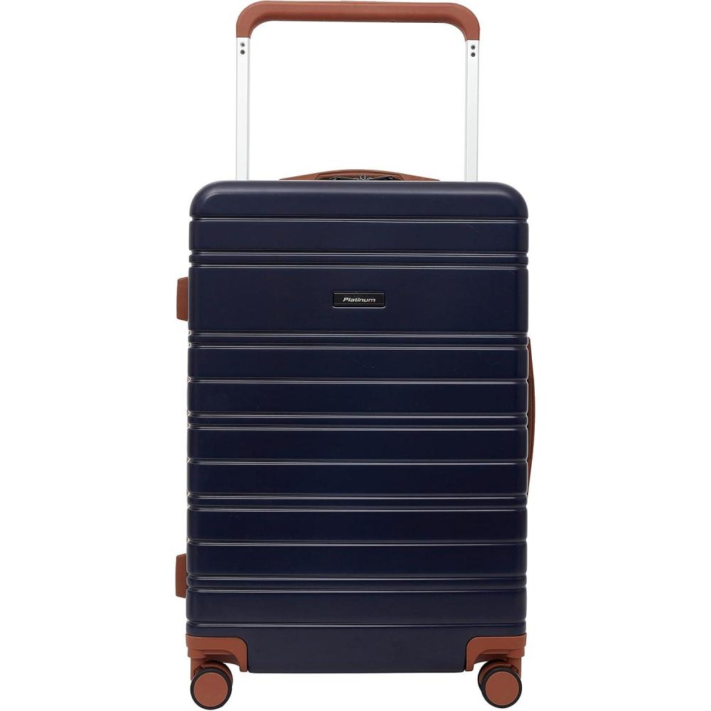 imageTravelers Club 2PC or 20quot Navigate Luggage Set Burgundy 2PC SetNavy Blue