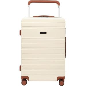 Travelers Club 2PC or 20″ Navigate Luggage Set, Burgundy, 2PC Set(Ivory)
